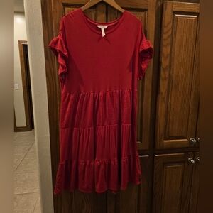 Matilda Jane Red Ruffled Women's Dress